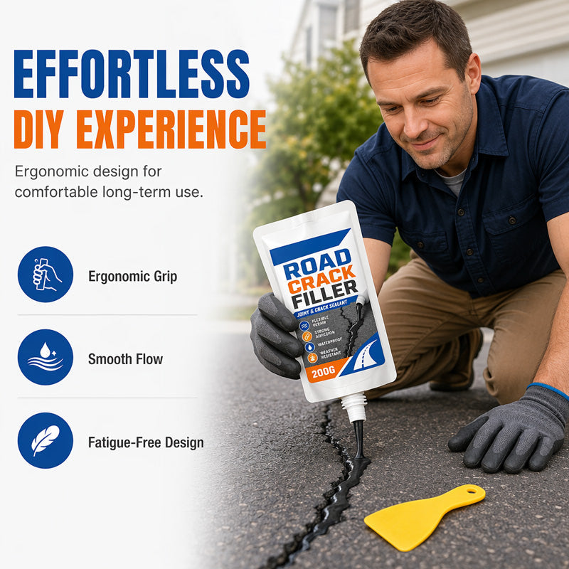 Fast-Acting Crack Sealant for Asphalt Concrete Walls and Joints 200g