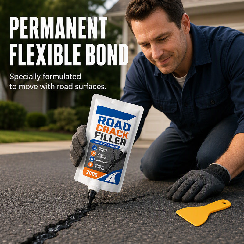 Fast-Acting Crack Sealant for Asphalt Concrete Walls and Joints 200g
