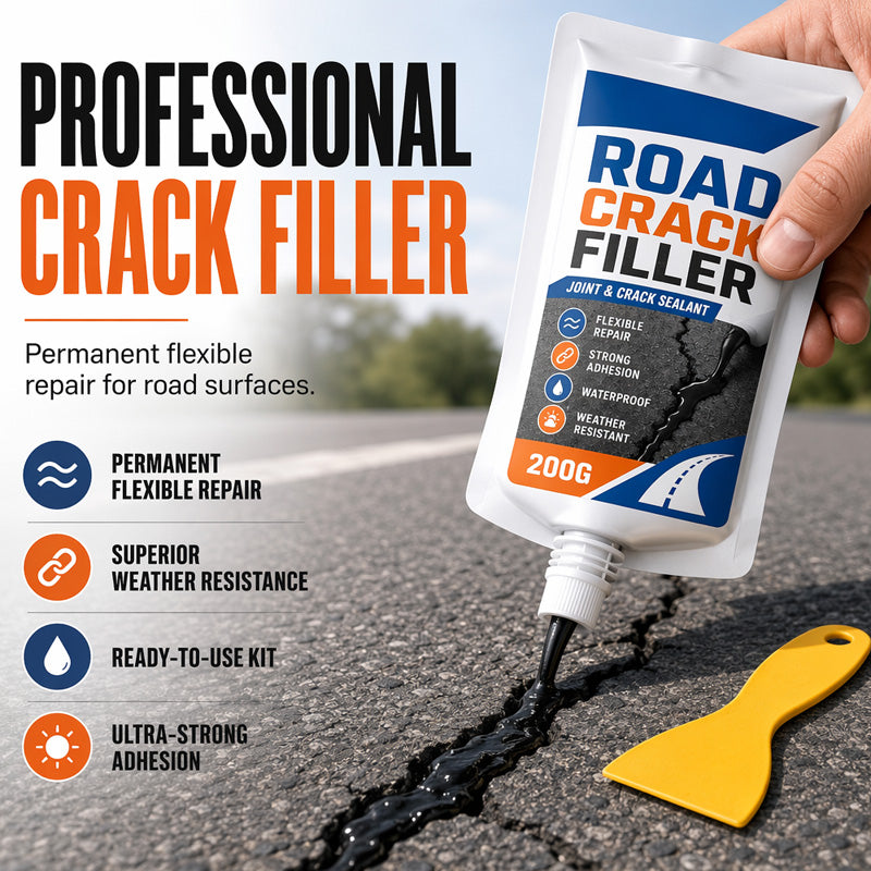 Fast-Acting Crack Sealant for Asphalt Concrete Walls and Joints 200g