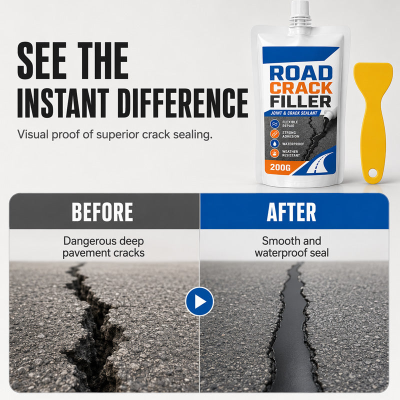 Fast-Acting Crack Sealant for Asphalt Concrete Walls and Joints 200g