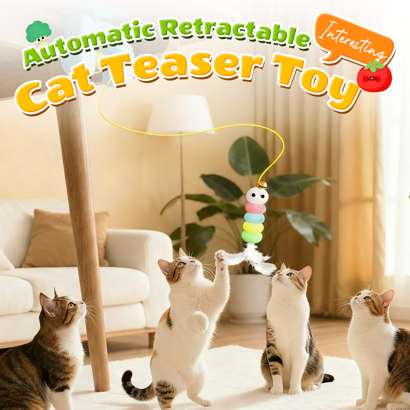 Automatic Retractable Cat Toy with Irregular Motion