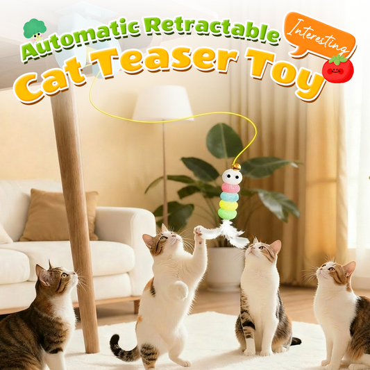 Automatic Retractable Cat Toy with Irregular Motion