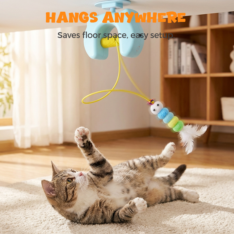 Automatic Retractable Cat Toy with Irregular Motion