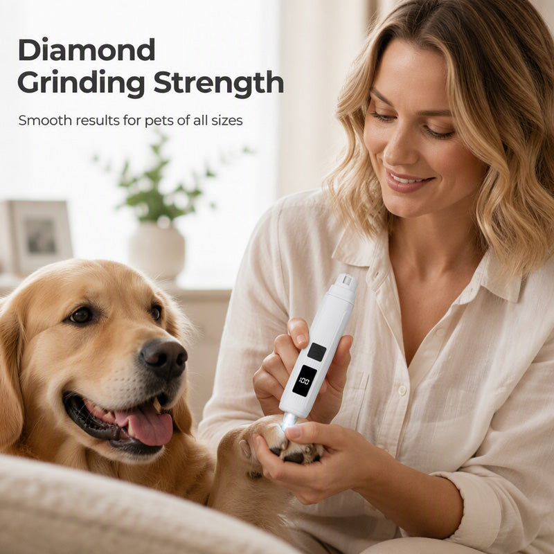 Smart Digital Pet Nail Grinder with LED Indicator