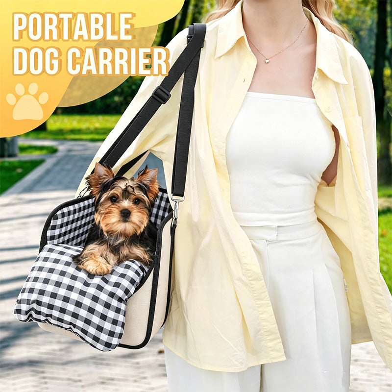 Console Dog Car Seat with Safety Tether