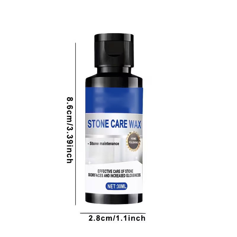 High-Gloss Stone Care Wax with Sponge