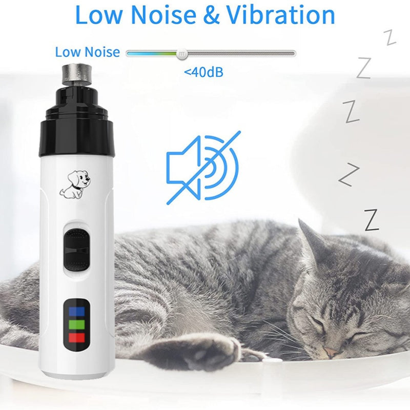 Pet Nail Grinder Set with 2-Speed Silent Operation