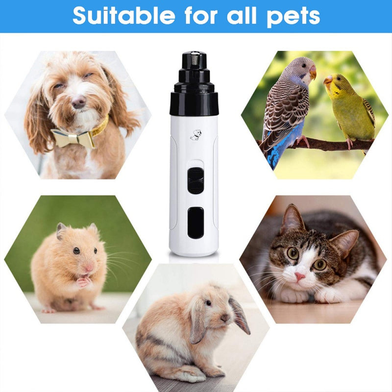 Pet Nail Grinder Set with 2-Speed Silent Operation