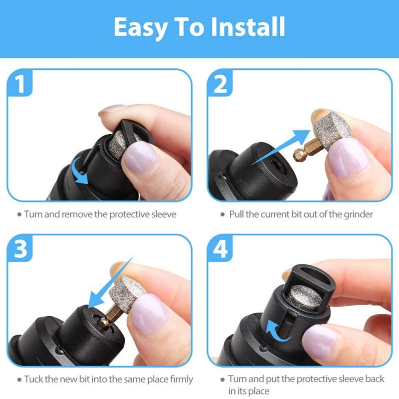 Pet Nail Grinder Set with 2-Speed Silent Operation