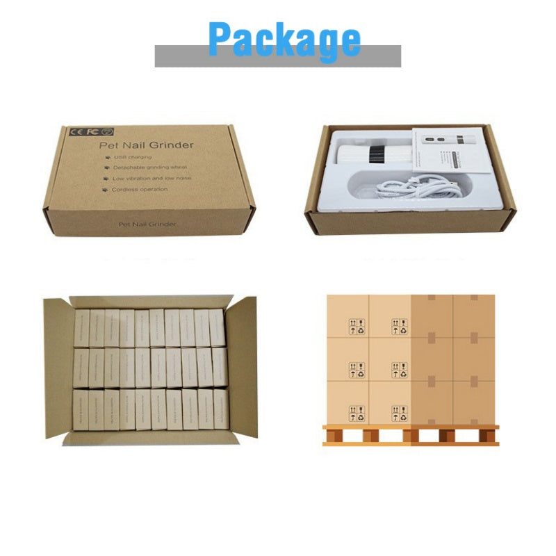 Pet Nail Grinder Set with 2-Speed Silent Operation
