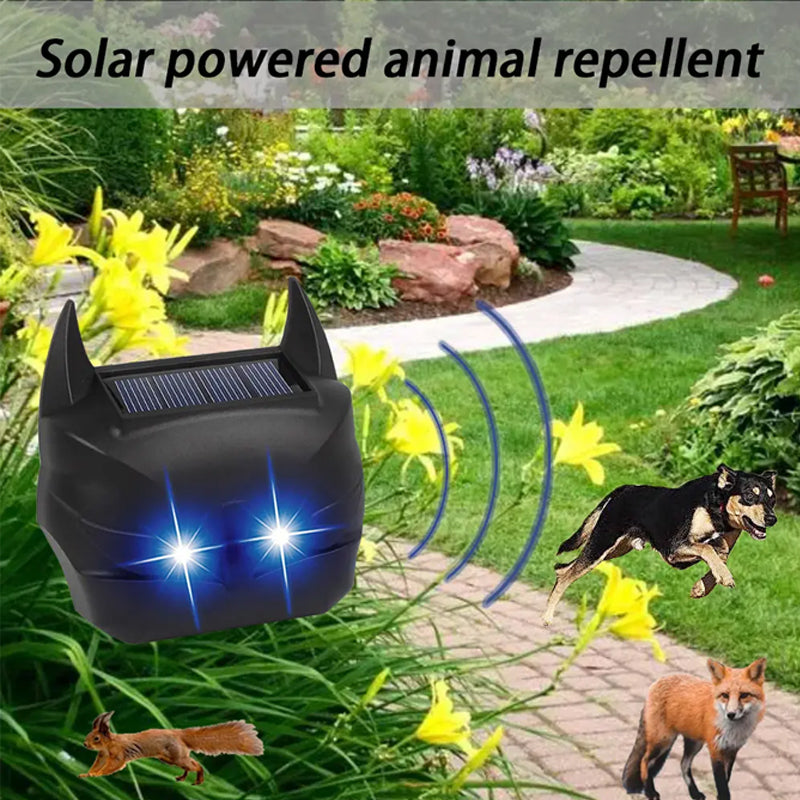 Solar Powered Animal Repeller with Smart Light Sensor