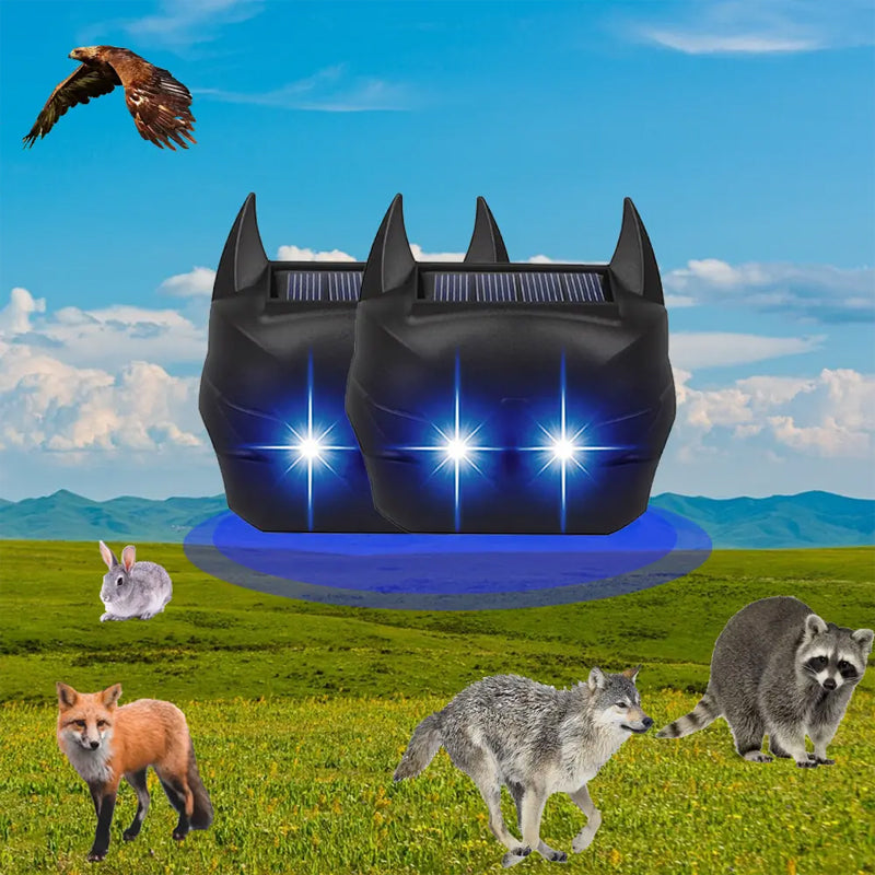 Solar Powered Animal Repeller with Smart Light Sensor