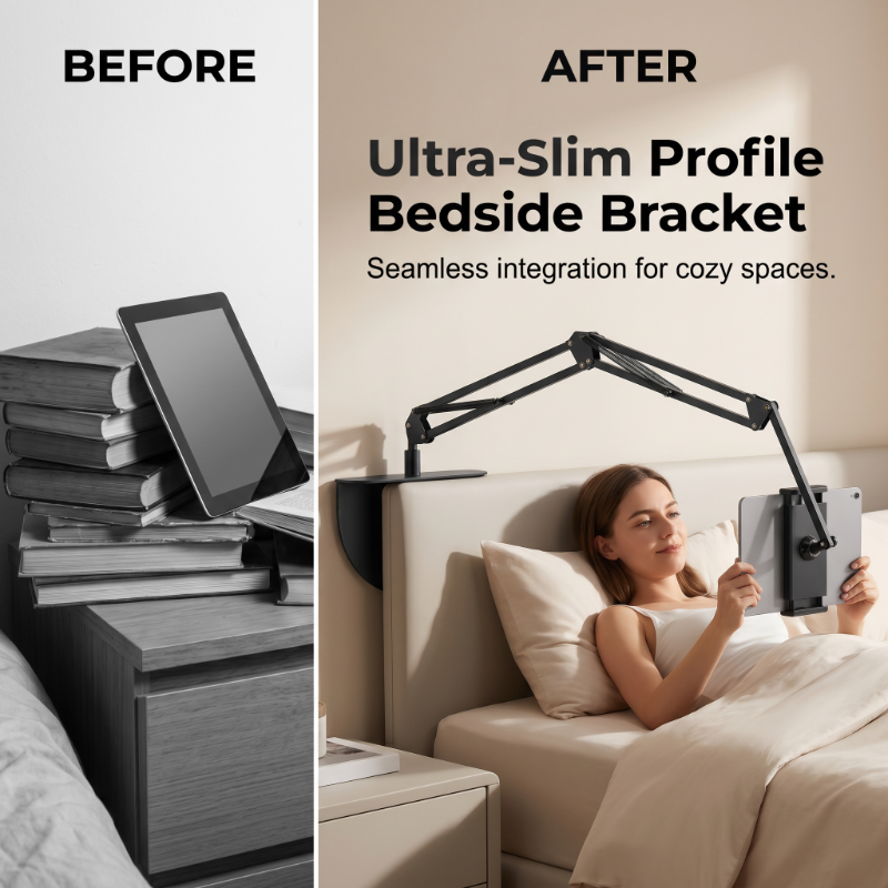 Magnetic Tablet Stand with Hidden Mattress Base