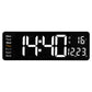 16-Inch Large Digital Clock with Temperature, Date, Auto DST, Night Light, and Auto Brightness Dimmer