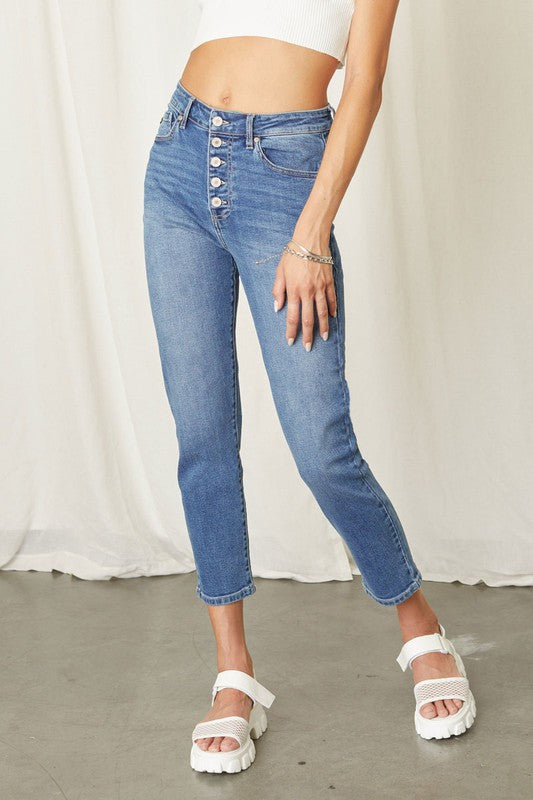 Nora Button Fly Jean