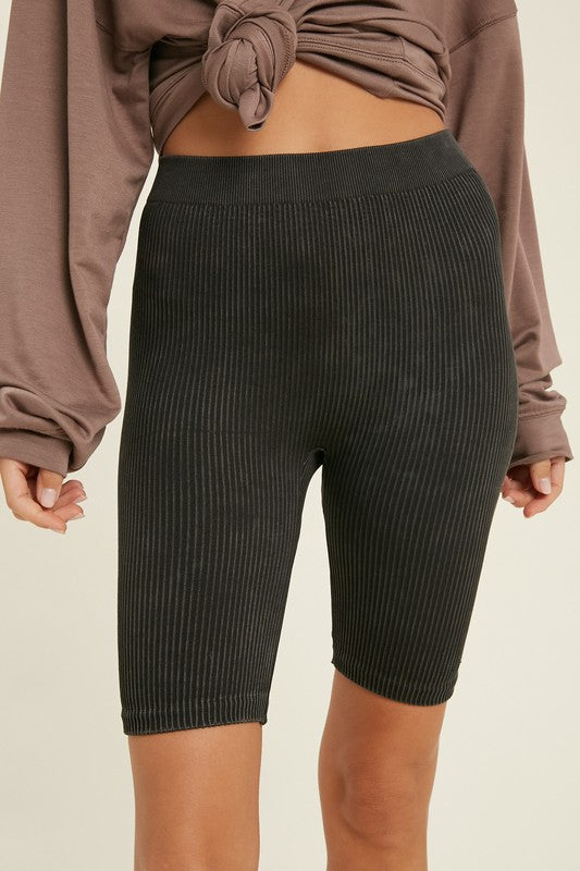 Seamless Ribbed Biker Short