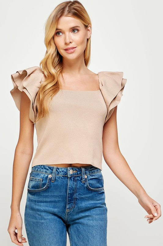 Fiona Ruffle Tee