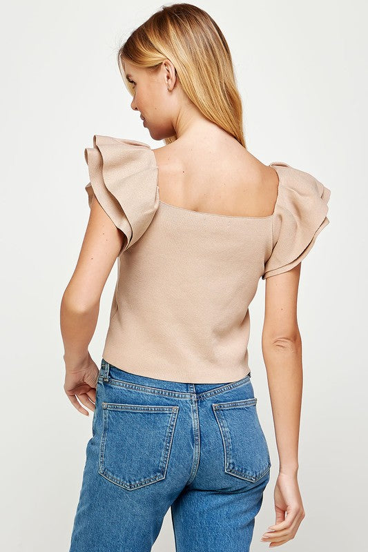 Fiona Ruffle Tee