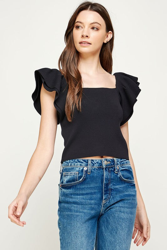 Fiona Ruffle Tee