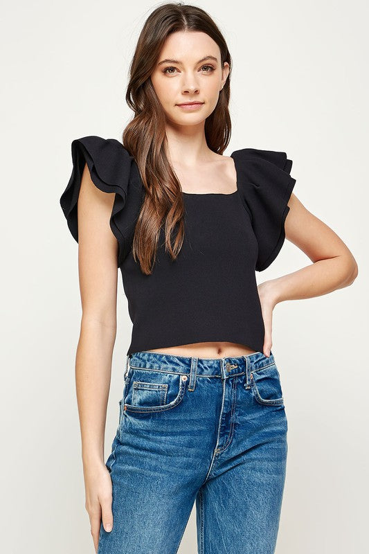 Fiona Ruffle Tee